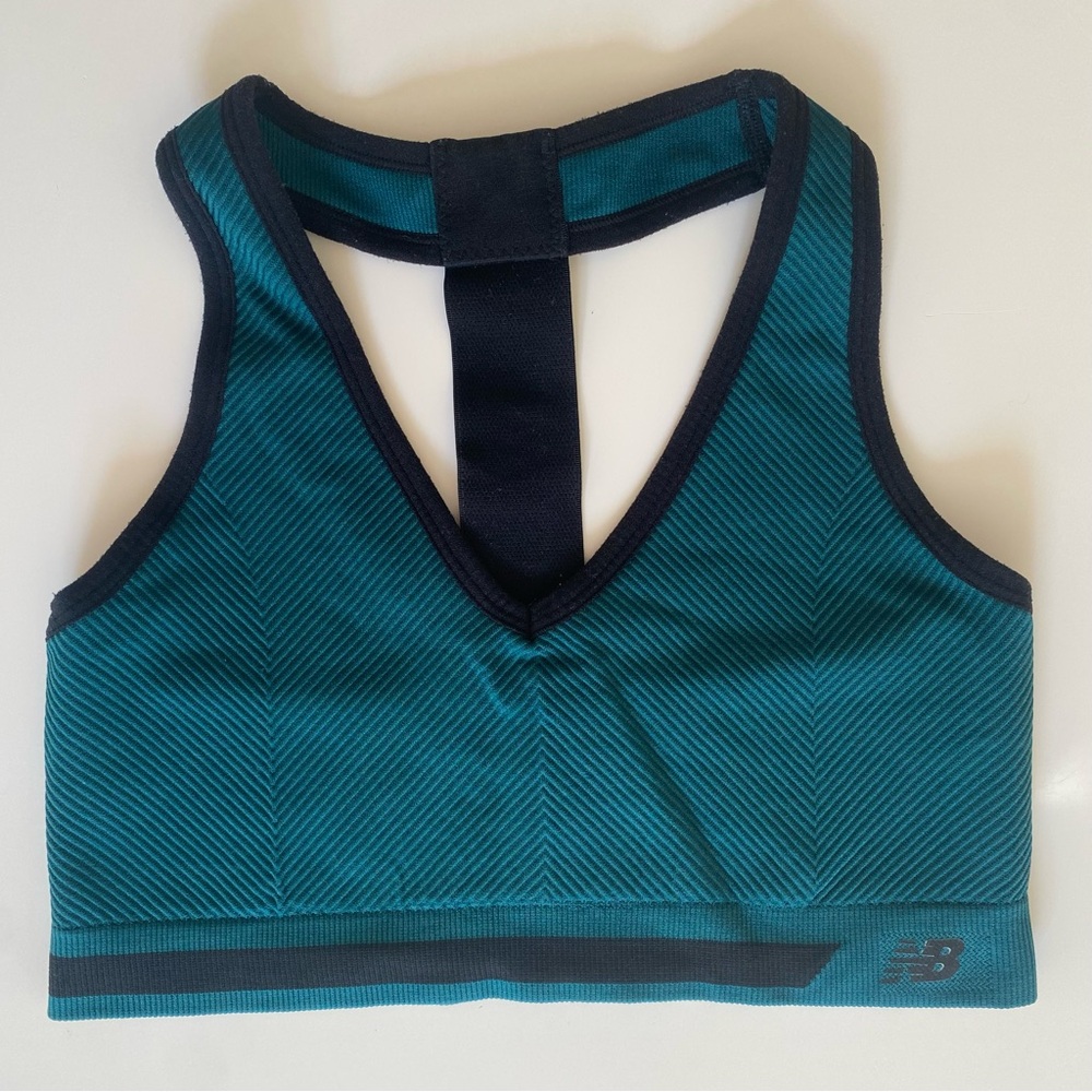 New Balance Green Women’s Small Activewear Racerback Sports Bra